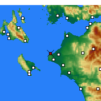 Nearby Forecast Locations - Kyllíni - Carte