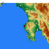 Nearby Forecast Locations - Filiatrá - Carte