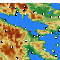 Nearby Forecast Locations - Kiáto - Carte
