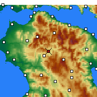 Nearby Forecast Locations - Dafni - Carte