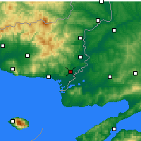 Nearby Forecast Locations - Phères - Carte