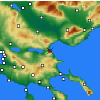 Nearby Forecast Locations - Stavrós - Carte