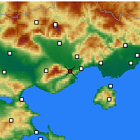 Nearby Forecast Locations - Eleftheroúpoli - Carte