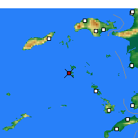 Nearby Forecast Locations - Patmos - Carte