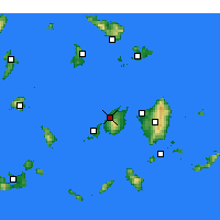 Nearby Forecast Locations - Agkairia - Carte