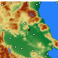 Nearby Forecast Locations - Týrnavos - Carte