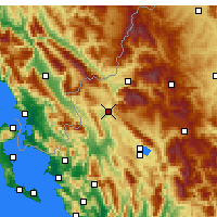 Nearby Forecast Locations - Kalpáki - Carte