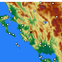 Nearby Forecast Locations - Paramythiá - Carte