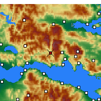 Nearby Forecast Locations - Lidoríki - Carte