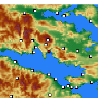 Nearby Forecast Locations - Antíkyra - Carte
