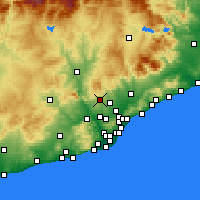 Nearby Forecast Locations - Terrassa - Carte