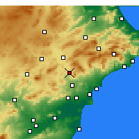 Nearby Forecast Locations - Elda - Carte