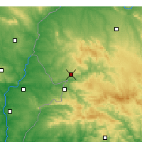 Nearby Forecast Locations - Oliva de la Frontera - Carte