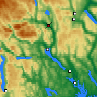 Nearby Forecast Locations - Notodden - Carte