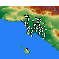 Nearby Forecast Locations - Torrance - Carte