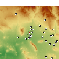 Nearby Forecast Locations - Glendale - Carte