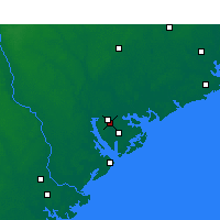 Nearby Forecast Locations - Augusta - Carte