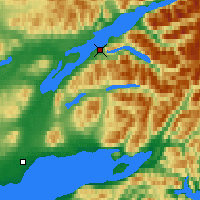 Nearby Forecast Locations - Port Alsworth - Carte