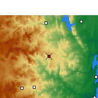 Nearby Forecast Locations - Nongoma - Carte