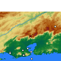 Nearby Forecast Locations - Petrópolis - Carte