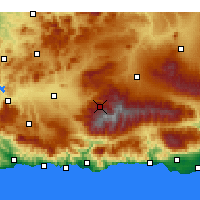 Nearby Forecast Locations - Pradollano - Carte