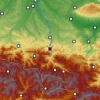 Nearby Forecast Locations - Foix - Carte