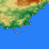 Nearby Forecast Locations - La Môle - Carte