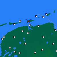 Nearby Forecast Locations - Schiermonnikoog - Carte