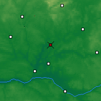 Nearby Forecast Locations - Précigné - Carte