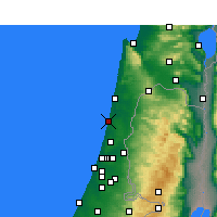Nearby Forecast Locations - Netanya - Carte
