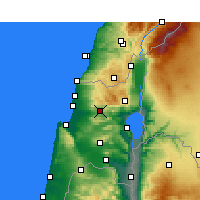 Nearby Forecast Locations - Karmiel - Carte