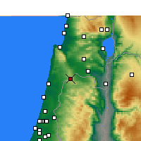 Nearby Forecast Locations - Umm al-Fahm - Carte