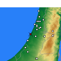 Nearby Forecast Locations - Ashdod - Carte