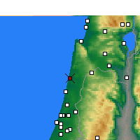 Nearby Forecast Locations - Hadera - Carte