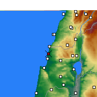 Nearby Forecast Locations - Nahariya - Carte