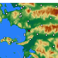 Nearby Forecast Locations - Selçuk - Carte