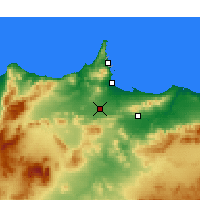 Nearby Forecast Locations - Nador - Carte