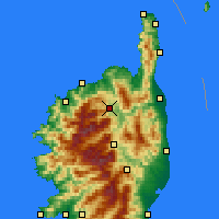 Nearby Forecast Locations - Castifao - Carte