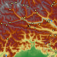 Nearby Forecast Locations - Vorhegg - Carte