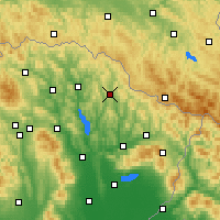 Nearby Forecast Locations - Zbudská Belá - Carte