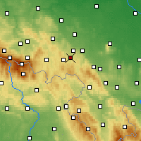 Nearby Forecast Locations - Wałbrzych - Carte