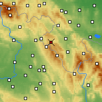 Nearby Forecast Locations - Duszniki-Zdrój - Carte