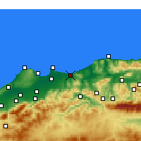 Nearby Forecast Locations - Boumerdès - Carte