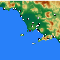 Nearby Forecast Locations - Pouzzoles - Carte