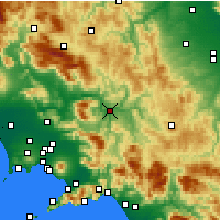 Nearby Forecast Locations - Bénévent - Carte