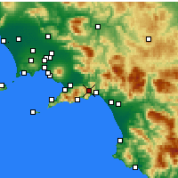 Nearby Forecast Locations - Cava de’ Tirreni - Carte