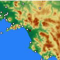 Nearby Forecast Locations - Battipaglia - Carte