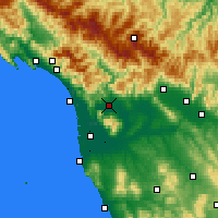 Nearby Forecast Locations - Lucques - Carte
