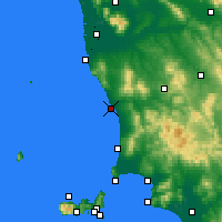 Nearby Forecast Locations - Marina de Cecina - Carte
