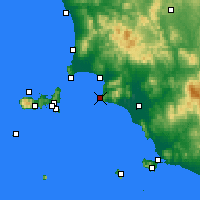 Nearby Forecast Locations - Punta Ala - Carte
